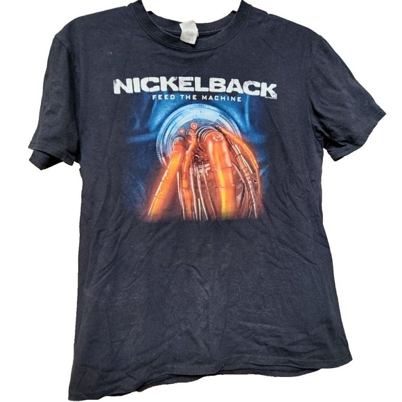 Nickelback Feed The Machine 2017 Black T-Shirt Size Large Rock Band - Picture 1 of 5